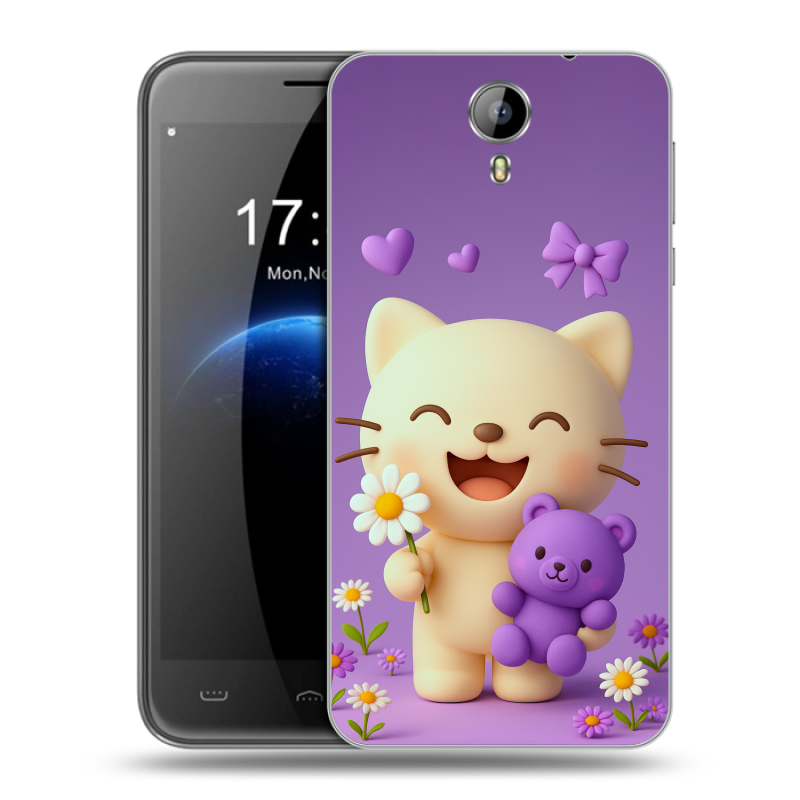 Силиконовый чехол на Homtom HT3 с принтом для девочек Силиконовый чехол на Homtom HT3 с принтом для девочек
