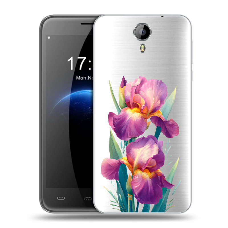 Силиконовый чехол на Homtom HT3 с принтом Цветы орхидеи Силиконовый чехол на Homtom HT3 с принтом Цветы орхидеи