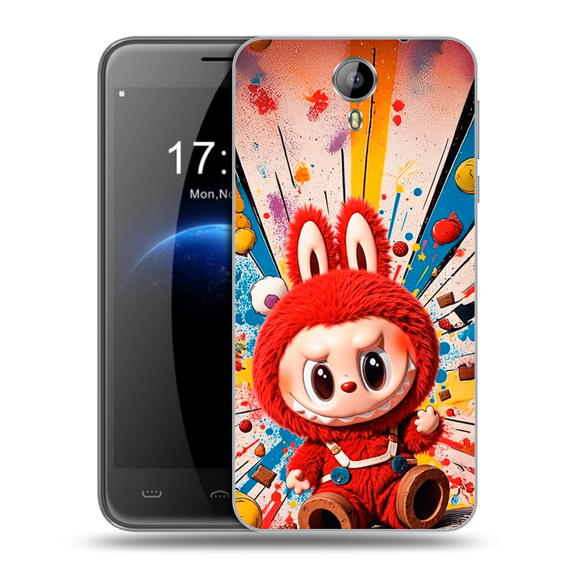 Силиконовый чехол на Homtom HT3 с принтом Labubu Лабубу Силиконовый чехол на Homtom HT3 с принтом Labubu Лабубу
