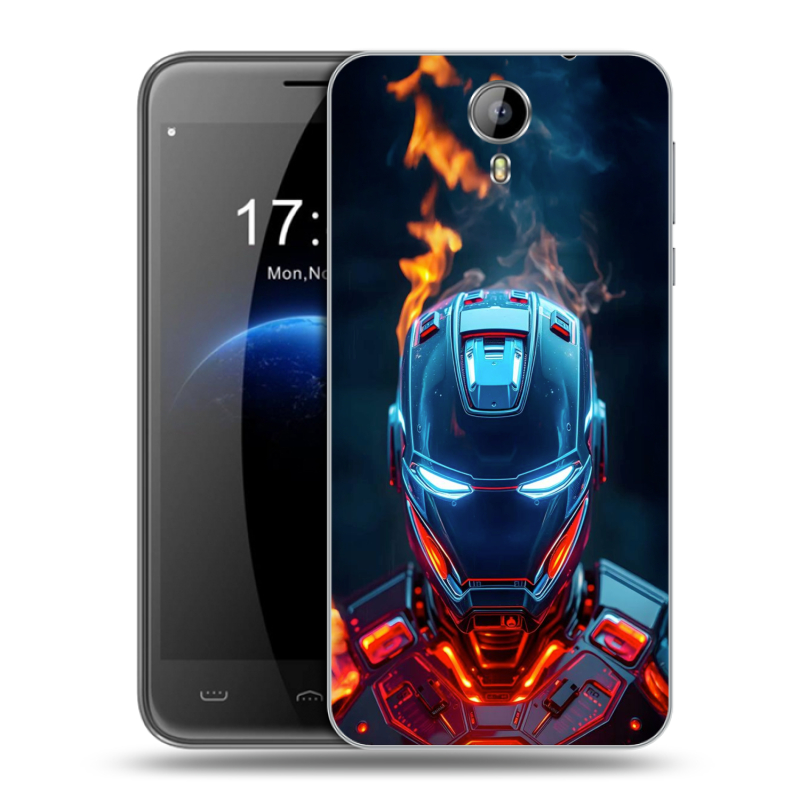 Силиконовый чехол на Homtom HT3 с принтом IronMan Железный человек Силиконовый чехол на Homtom HT3 с принтом IronMan Железный человек