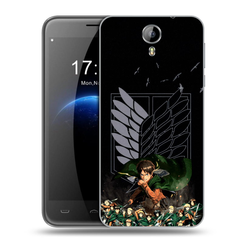 Силиконовый чехол на Homtom HT3 с принтом Атака титанов Силиконовый чехол на Homtom HT3 с принтом Атака титанов