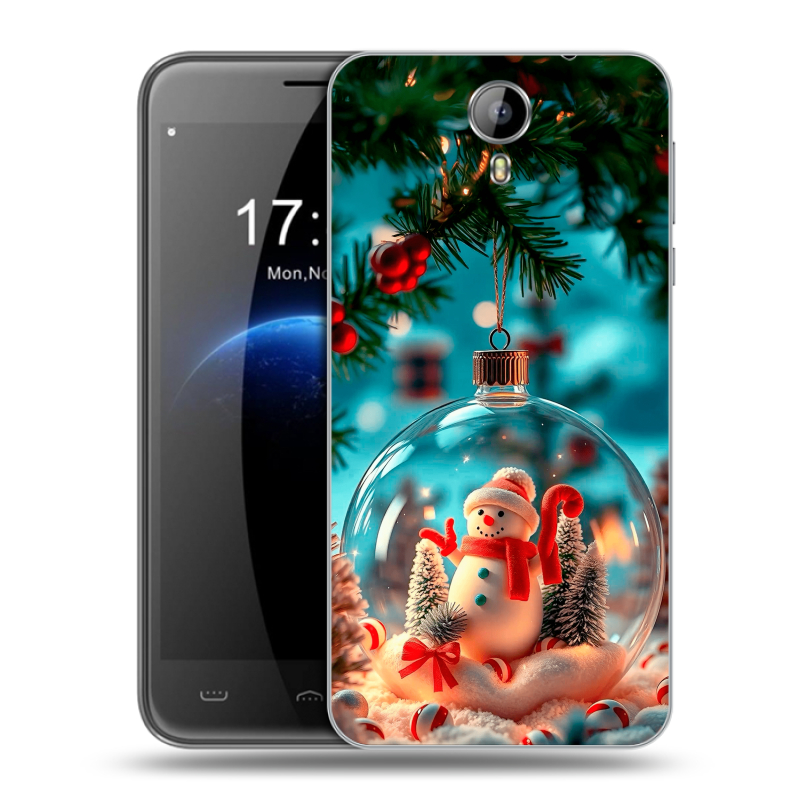 Силиконовый чехол на Homtom HT3 с принтом Новый год Силиконовый чехол на Homtom HT3 с принтом Новый год