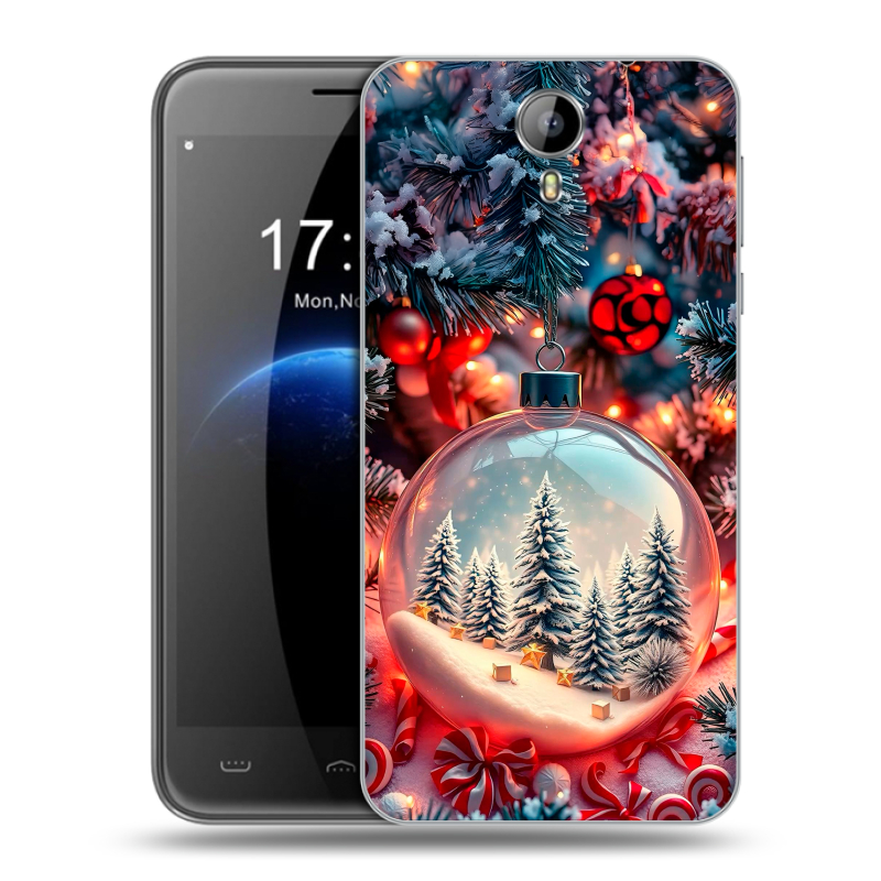 Силиконовый чехол на Homtom HT3 с принтом Новый год Силиконовый чехол на Homtom HT3 с принтом Новый год
