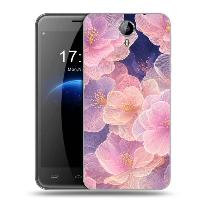 Силиконовый чехол на Homtom HT3 с принтом женский Силиконовый чехол на Homtom HT3 с принтом женский