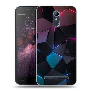 Силиконовый чехол на Homtom HT17 с принтом Геометрия неона Силиконовый чехол на Homtom HT17 с принтом Геометрия неона