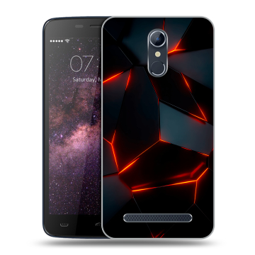 Силиконовый чехол на Homtom HT17 с принтом Яркие абстракции Силиконовый чехол на Homtom HT17 с принтом Яркие абстракции