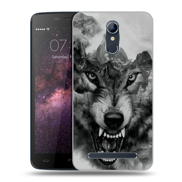 Силиконовый чехол на Homtom HT17 с принтом Волк Силиконовый чехол на Homtom HT17 с принтом Волк