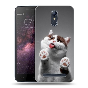 Силиконовый чехол на Homtom HT17 с принтом Коты Силиконовый чехол на Homtom HT17 с принтом Коты