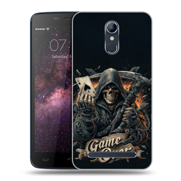 Силиконовый чехол на Homtom HT17 с принтом Скелет карты Силиконовый чехол на Homtom HT17 с принтом Скелет карты