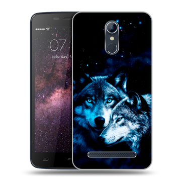 Силиконовый чехол на Homtom HT17 с принтом Волки Силиконовый чехол на Homtom HT17 с принтом Волки