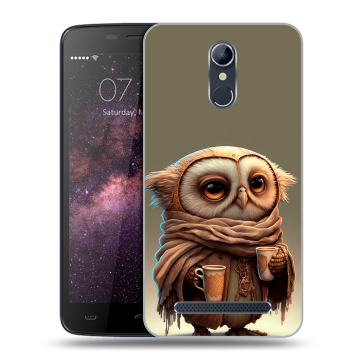 Силиконовый чехол на Homtom HT17 с принтом Сова Силиконовый чехол на Homtom HT17 с принтом Сова