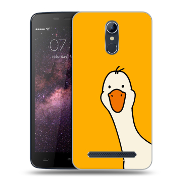 Силиконовый чехол на Homtom HT17 с принтом Утка