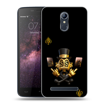 Силиконовый чехол на Homtom HT17 с принтом Золотой скрудж макдак