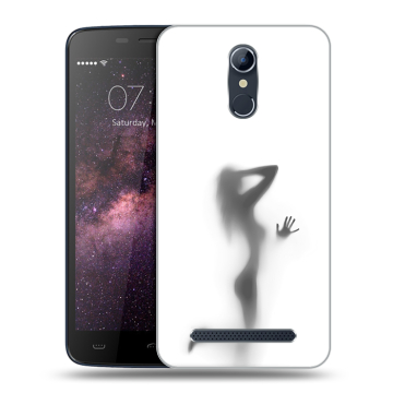 Силиконовый чехол на Homtom HT17 с принтом Силуэт