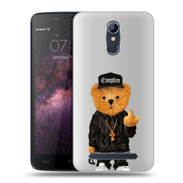 Силиконовый чехол на Homtom HT17 с принтом Плюшевый медведь