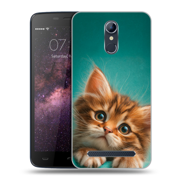 Силиконовый чехол на Homtom HT17 с принтом котенок Силиконовый чехол на Homtom HT17 с принтом котенок