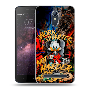 Силиконовый чехол на Homtom HT17 с принтом Дональд Дак Деньги Силиконовый чехол на Homtom HT17 с принтом Дональд Дак Деньги