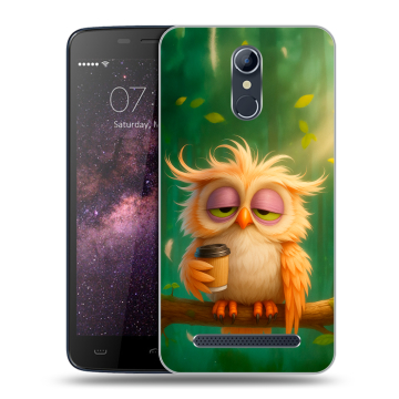 Силиконовый чехол на Homtom HT17 с принтом сова Силиконовый чехол на Homtom HT17 с принтом сова