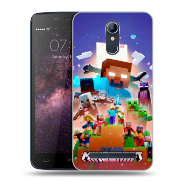 Силиконовый чехол на Homtom HT17 с принтом Майнкрафт Minecraft Силиконовый чехол на Homtom HT17 с принтом Майнкрафт Minecraft