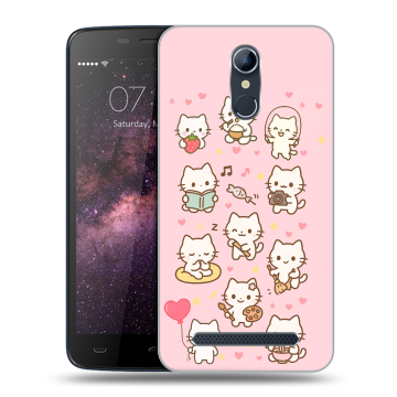 Силиконовый чехол на Homtom HT17 с принтом Hello Kitty Хелоу Кити Силиконовый чехол на Homtom HT17 с принтом Hello Kitty Хелоу Кити