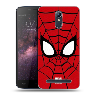 Силиконовый чехол на Homtom HT17 с принтом человек паук spiderman Силиконовый чехол на Homtom HT17 с принтом человек паук spiderman
