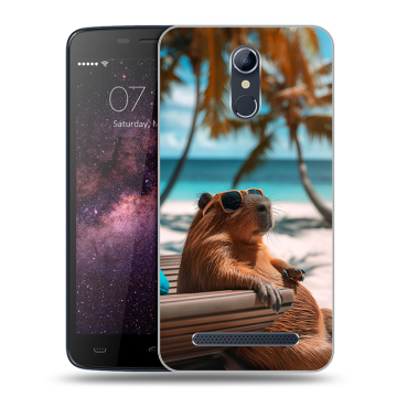 Силиконовый чехол на Homtom HT17 с принтом Капибара Силиконовый чехол на Homtom HT17 с принтом Капибара