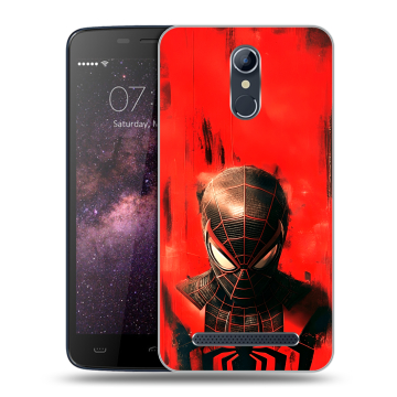 Силиконовый чехол на Homtom HT17 с принтом человек паук spiderman Силиконовый чехол на Homtom HT17 с принтом человек паук spiderman