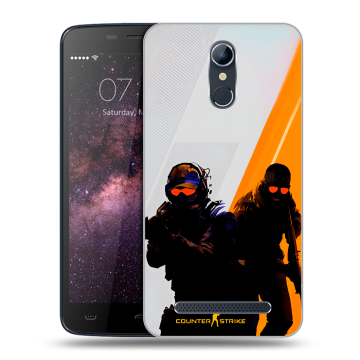 Силиконовый чехол на Homtom HT17 с принтом Контер страйк Counter strike
