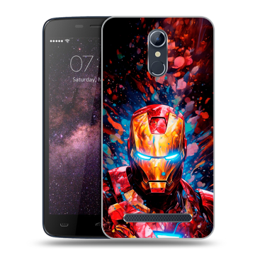 Силиконовый чехол на Homtom HT17 с принтом Железный человек Ironman Силиконовый чехол на Homtom HT17 с принтом Железный человек Ironman