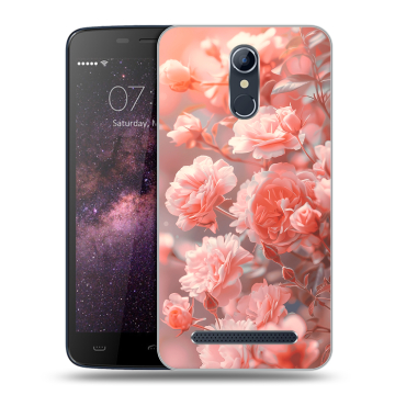 Силиконовый чехол на Homtom HT17 с принтом Розы цветы Силиконовый чехол на Homtom HT17 с принтом Розы цветы