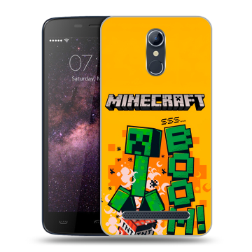 Силиконовый чехол на Homtom HT17 с принтом Майнкрафт Minecraft Силиконовый чехол на Homtom HT17 с принтом Майнкрафт Minecraft