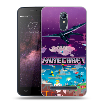 Силиконовый чехол на Homtom HT17 с принтом Майнкрафт Minecraft Силиконовый чехол на Homtom HT17 с принтом Майнкрафт Minecraft