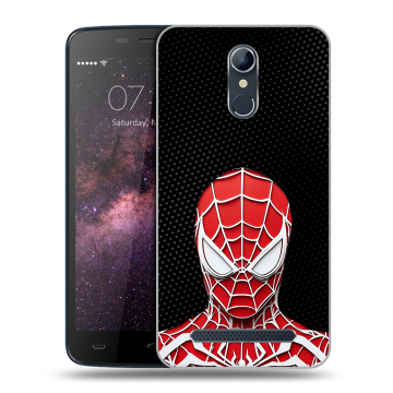 Силиконовый чехол на Homtom HT17 с принтом человек паук spiderman