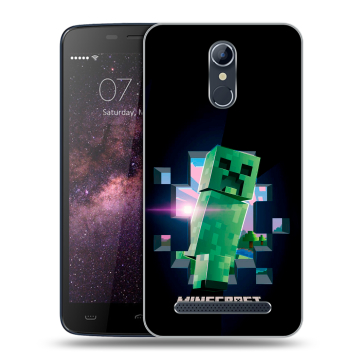 Силиконовый чехол на Homtom HT17 с принтом Майнкрафт Minecraft Силиконовый чехол на Homtom HT17 с принтом Майнкрафт Minecraft