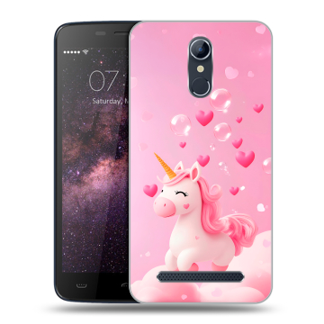 Силиконовый чехол на Homtom HT17 с принтом Единорог Силиконовый чехол на Homtom HT17 с принтом Единорог