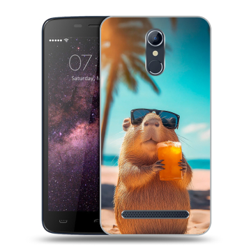 Силиконовый чехол на Homtom HT17 с принтом Капибара