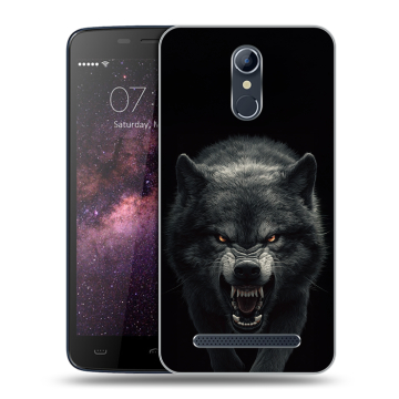 Силиконовый чехол на Homtom HT17 с принтом Волк Силиконовый чехол на Homtom HT17 с принтом Волк