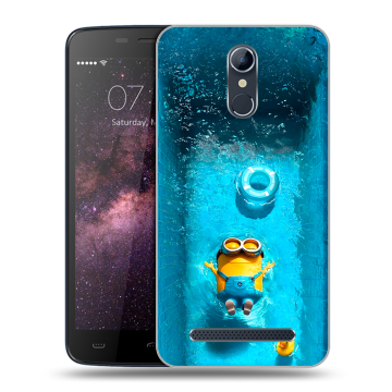 Силиконовый чехол на Homtom HT17 с принтом Миньоны Силиконовый чехол на Homtom HT17 с принтом Миньоны