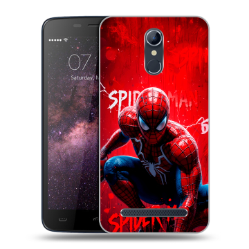 Силиконовый чехол на Homtom HT17 с принтом Spiderman Человек паук Силиконовый чехол на Homtom HT17 с принтом Spiderman Человек паук