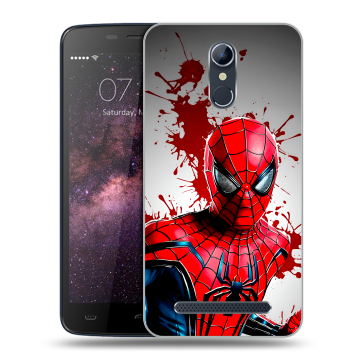 Силиконовый чехол на Homtom HT17 с принтом Spiderman Человек паук