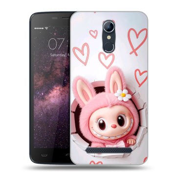 Силиконовый чехол на Homtom HT17 с принтом Labubu Лабубу