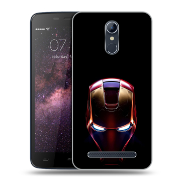 Силиконовый чехол на Homtom HT17 с принтом IronMan Железный человек Силиконовый чехол на Homtom HT17 с принтом IronMan Железный человек