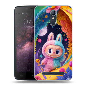 Силиконовый чехол на Homtom HT17 с принтом Labubu Лабубу