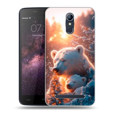Силиконовый чехол на Homtom HT17 с принтом Новый год Силиконовый чехол на Homtom HT17 с принтом Новый год