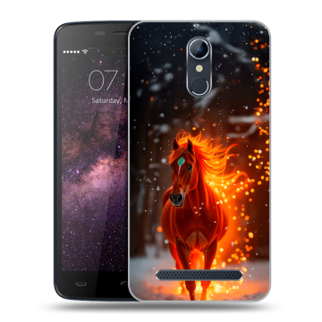 Силиконовый чехол на Homtom HT17 с принтом Новый год Силиконовый чехол на Homtom HT17 с принтом Новый год