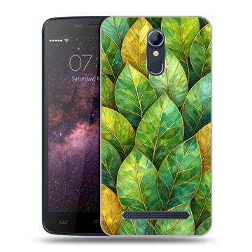Силиконовый чехол на Homtom HT17 с принтом женский