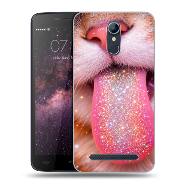 Силиконовый чехол на Homtom HT17 с принтом для девочек