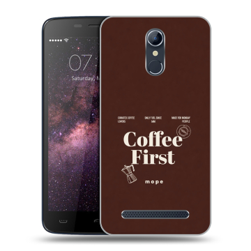 Силиконовый чехол на Homtom HT17 с принтом женский