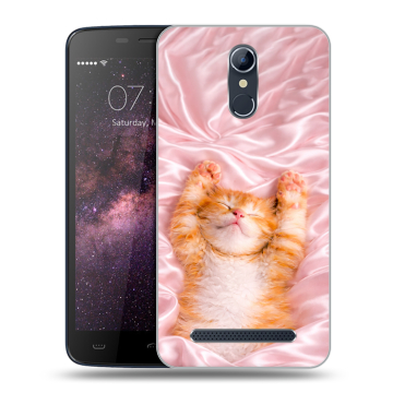 Силиконовый чехол на Homtom HT17 с принтом женский
