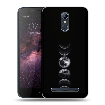 Силиконовый чехол на Homtom HT17 с принтом женский